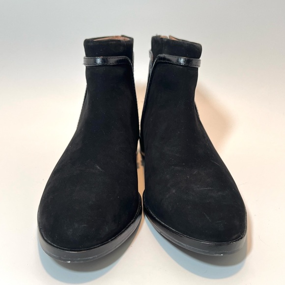 Louise et Cie Black Leather Booties W 7 Lo-Zakiria - Picture 4 of 8